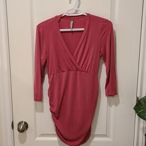 Maternity shirt dress